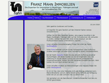 Tablet Screenshot of immobilien-hahn.com